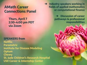 AMath Career Connections Panel ad