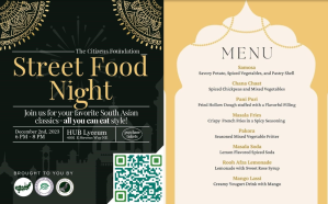 street food night flyer and menu